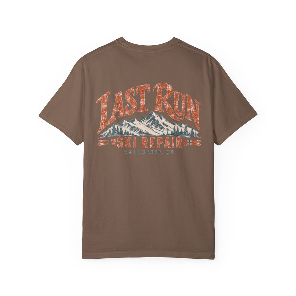 Last Run Ski Repair - Unisex Garment-Dyed T-shirt