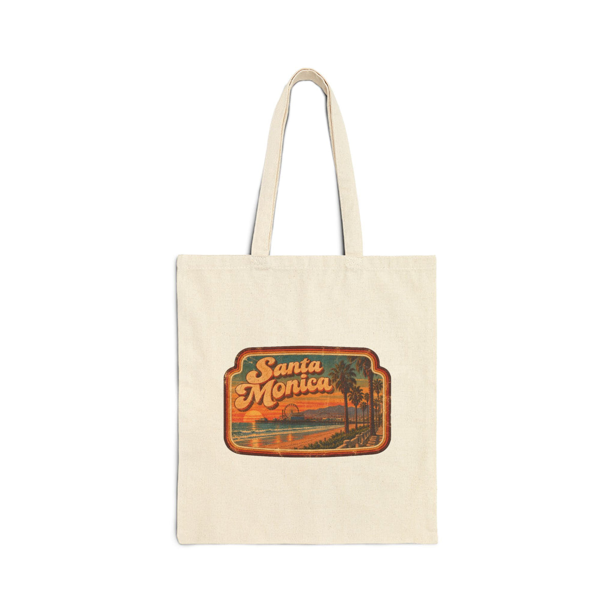 Santa Monica Cotton Canvas Tote Bag