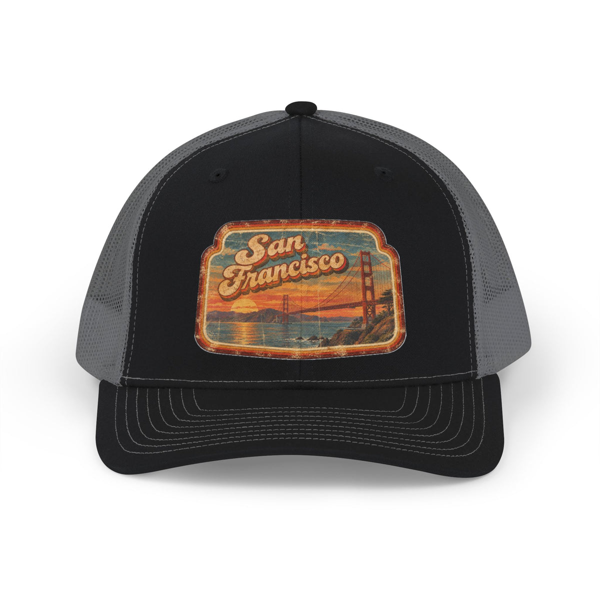 San Francisco Bridge Sunset Snapback Trucker Cap