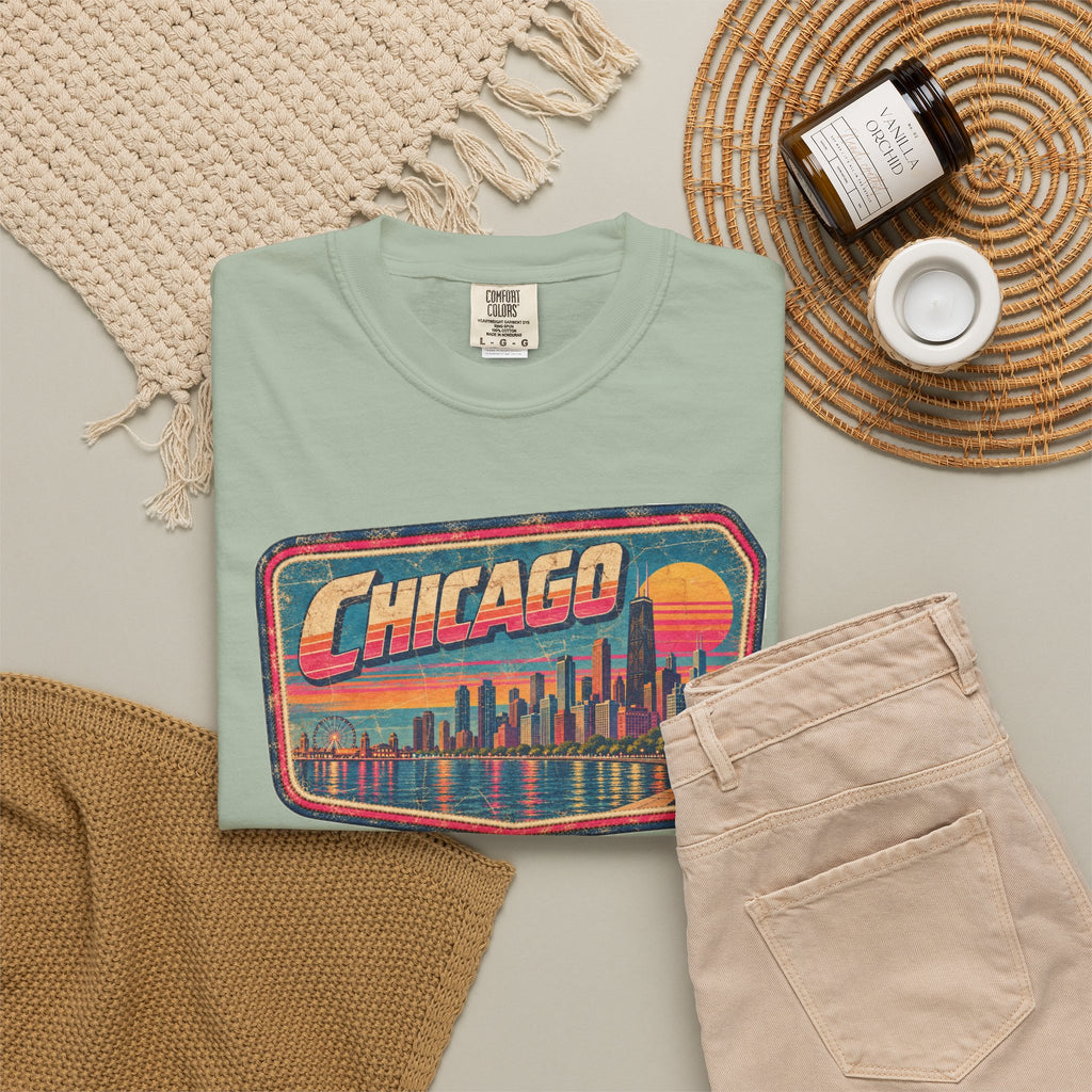 Chicago - Unisex Garment-Dyed T-shirt