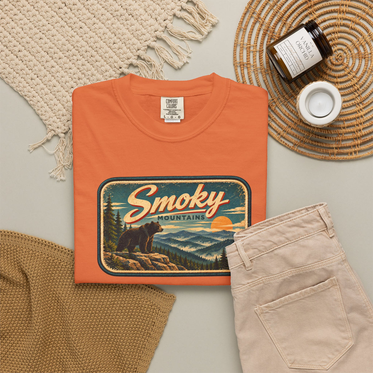 Smoky Mountains - Unisex Garment-Dyed T-shirt