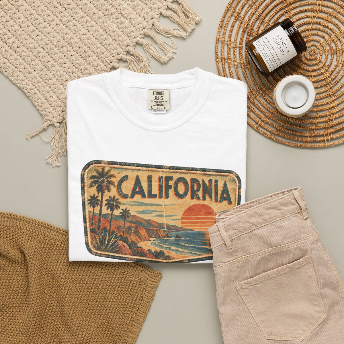 California - Unisex Garment-Dyed T-shirt