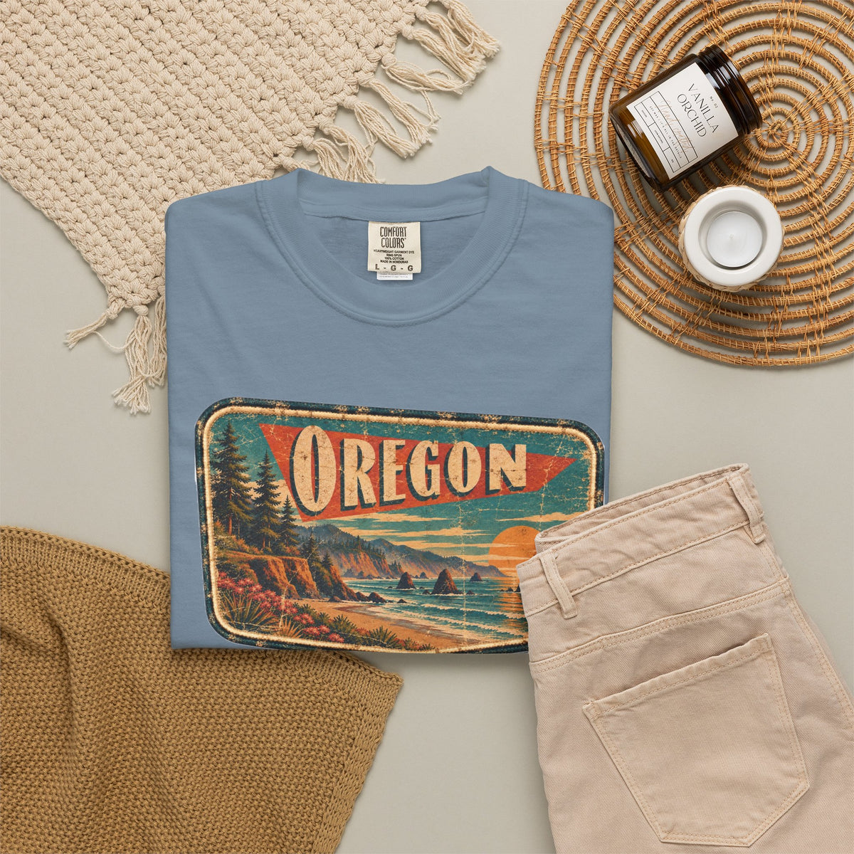 Oregon - Unisex Garment-Dyed T-shirt