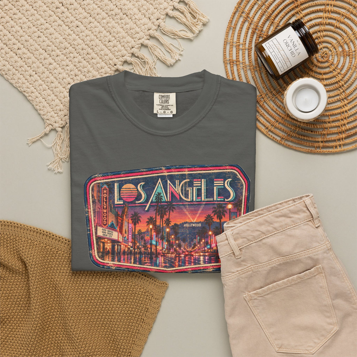 Los Angeles - Unisex Garment-Dyed T-shirt
