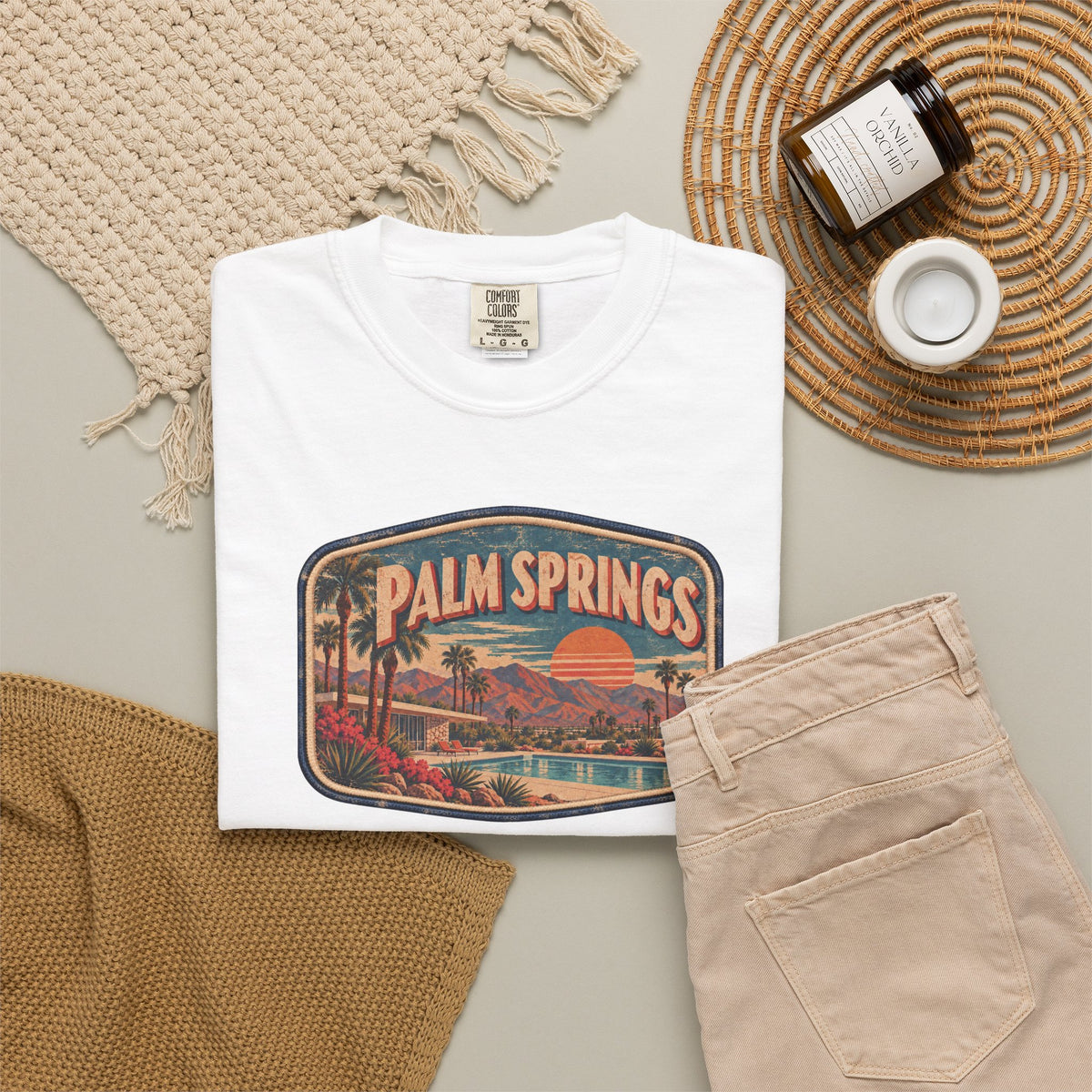 Palm Springs - Unisex Garment-Dyed T-shirt