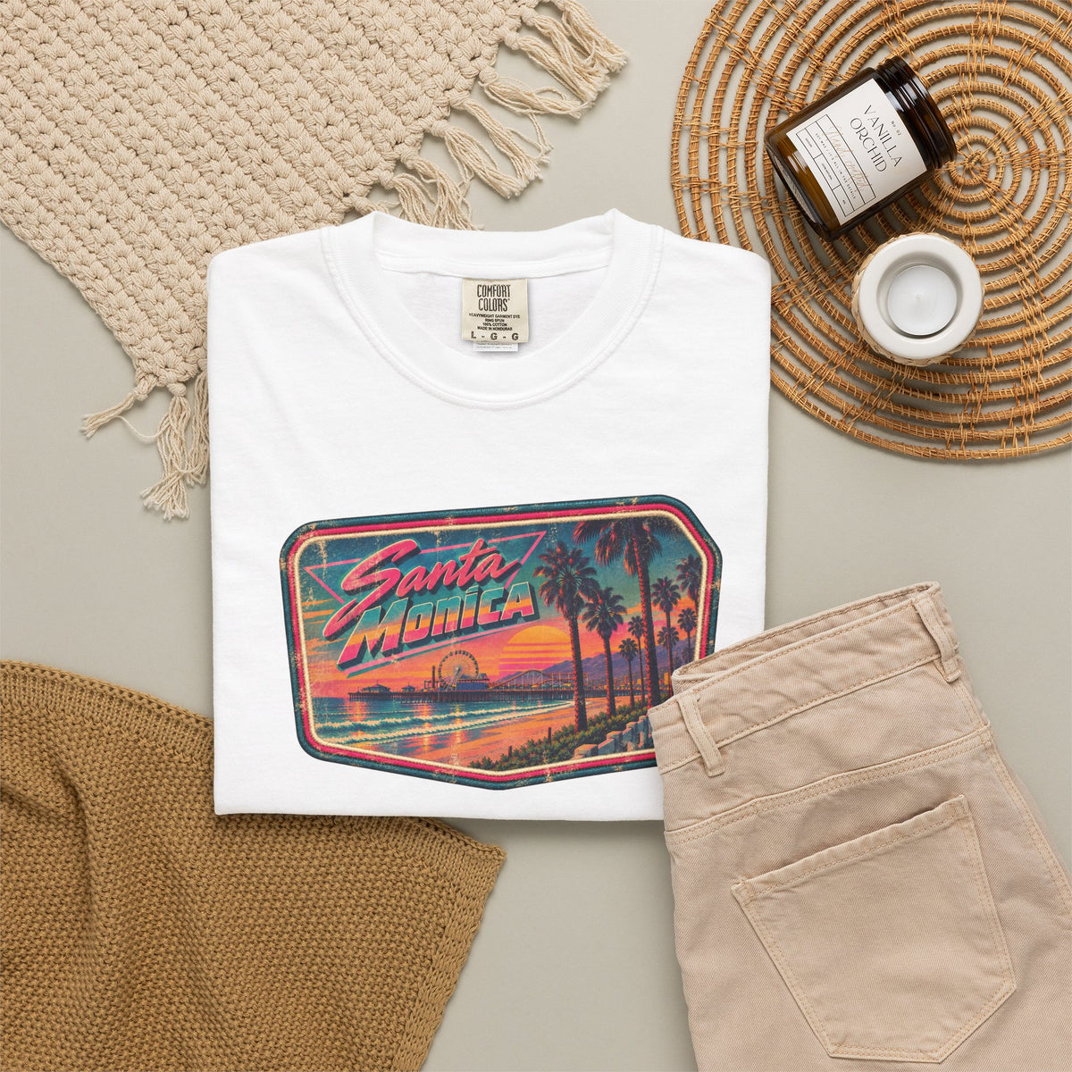 Santa Monica - Unisex Garment-Dyed T-shirt