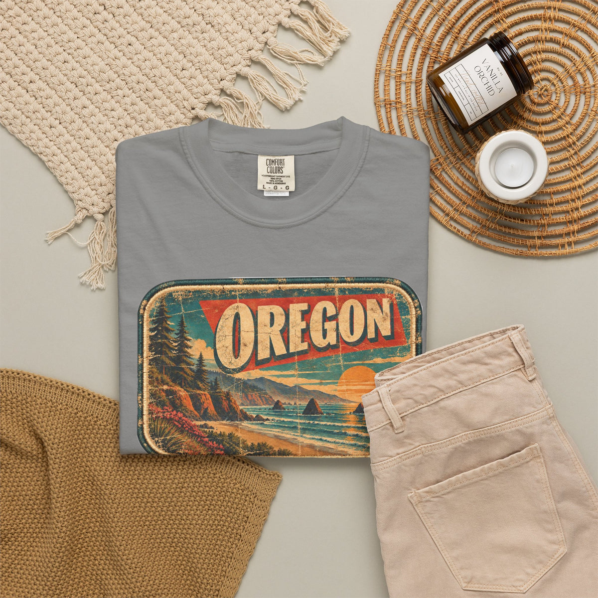 Oregon - Unisex Garment-Dyed T-shirt