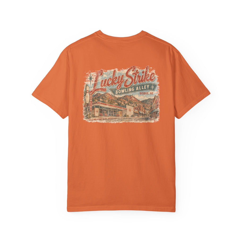 Lucky Strike Bowling Alley - Unisex Garment-Dyed T-shirt