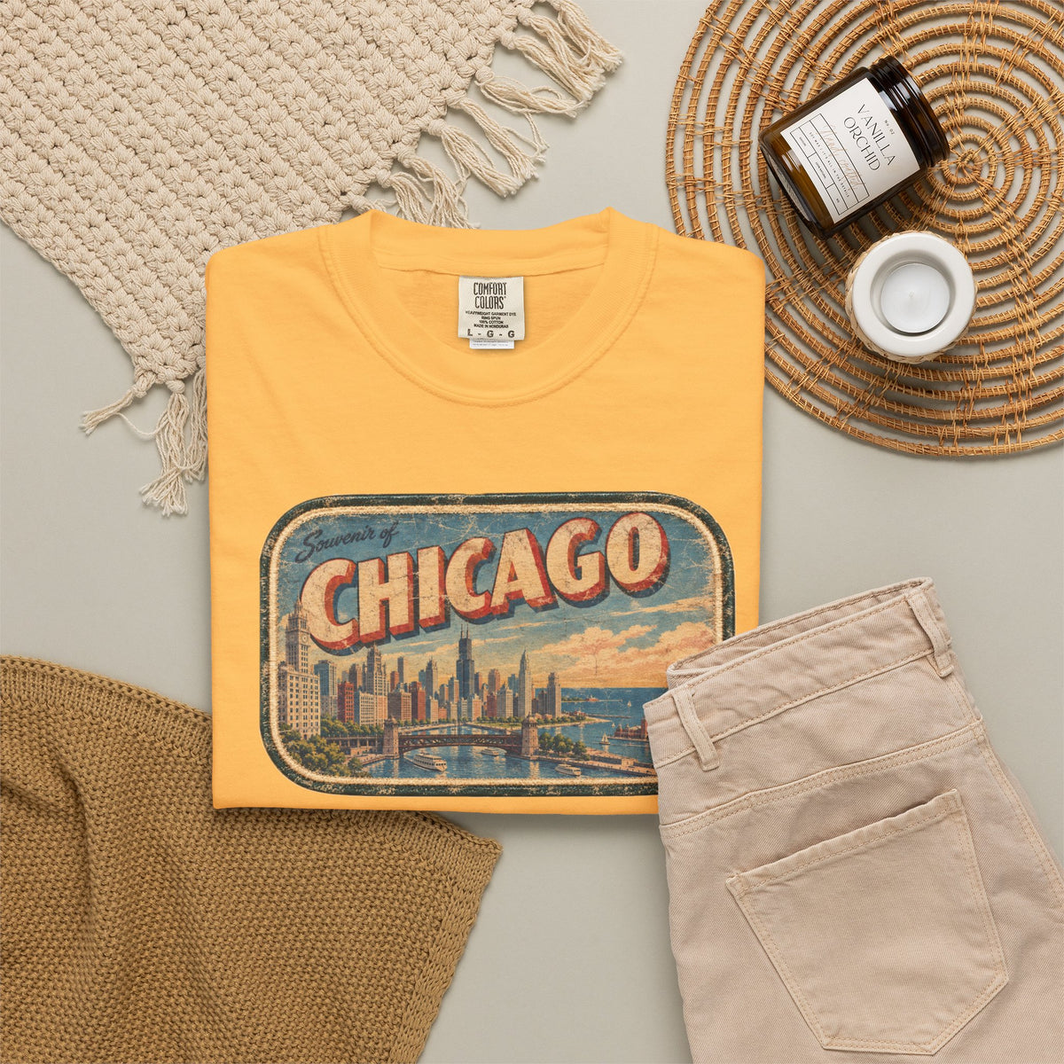 Chicago - Unisex Garment-Dyed T-shirt