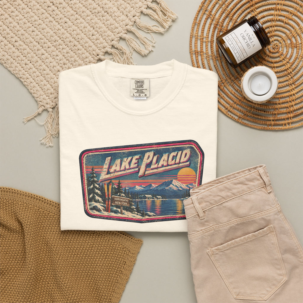 Lake Placid - Unisex Garment-Dyed T-shirt