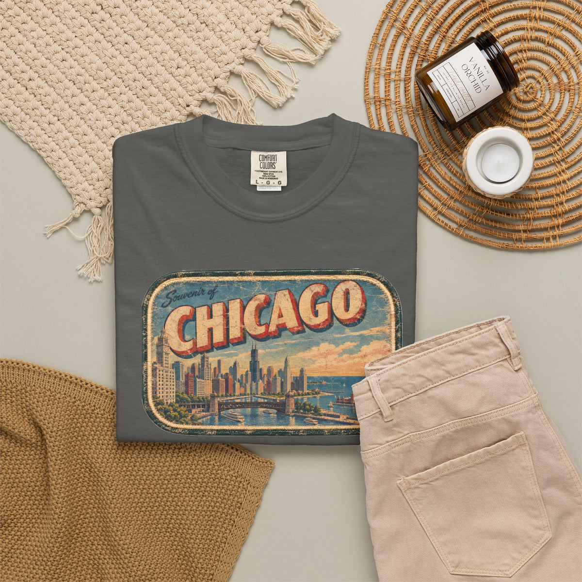 Chicago - Unisex Garment-Dyed T-shirt