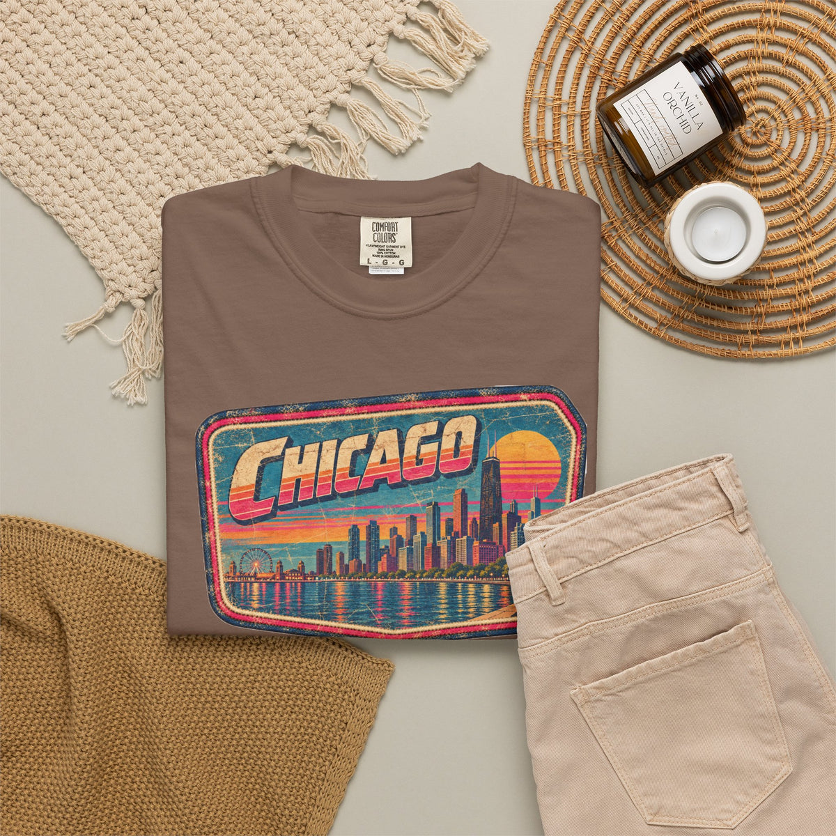 Chicago - Unisex Garment-Dyed T-shirt