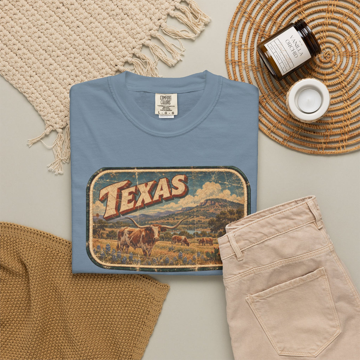 Texas - Unisex Garment-Dyed T-shirt