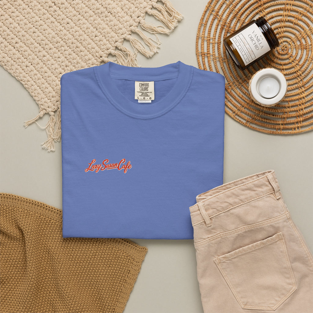 Lazy Susan Cafe - Unisex Garment-Dyed T-shirt