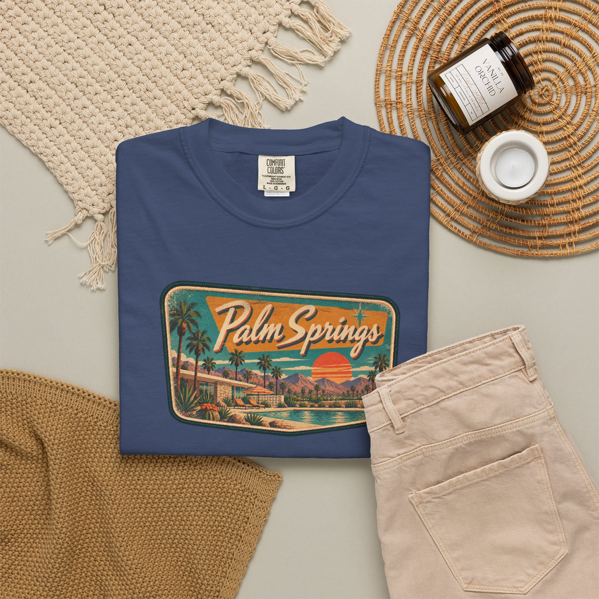 Palm Springs - Unisex Garment-Dyed T-shirt