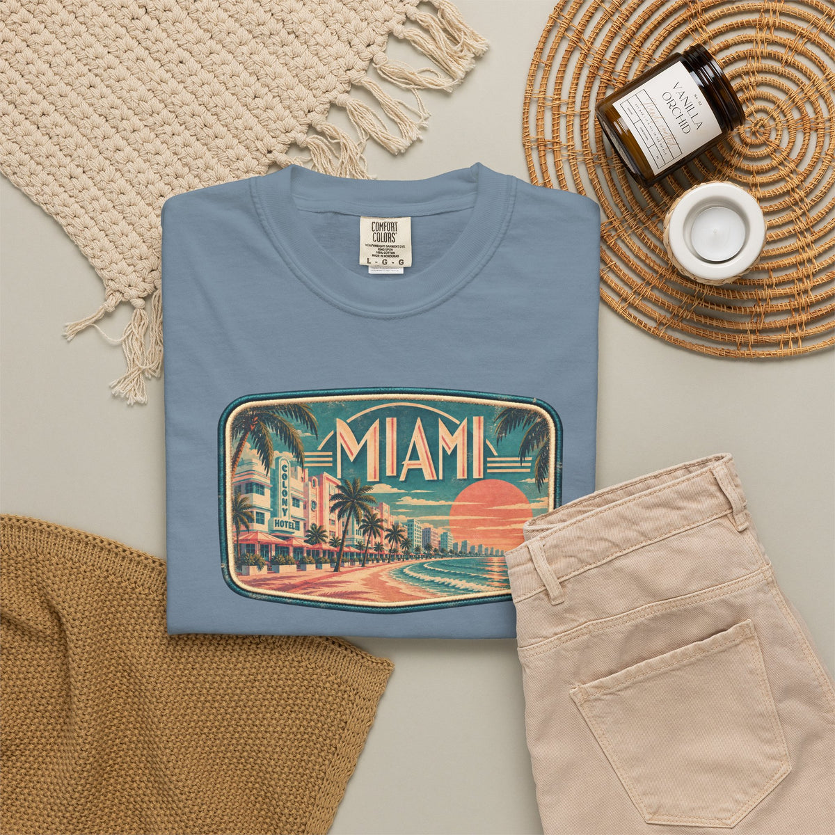 Miami - Unisex Garment-Dyed T-shirt