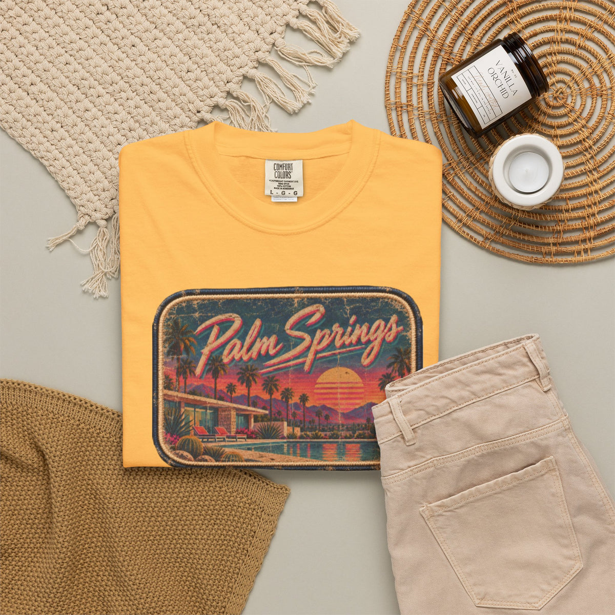 Palm Springs - Unisex Garment-Dyed T-shirt