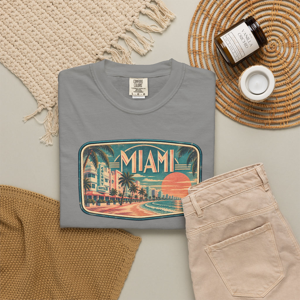 Miami - Unisex Garment-Dyed T-shirt