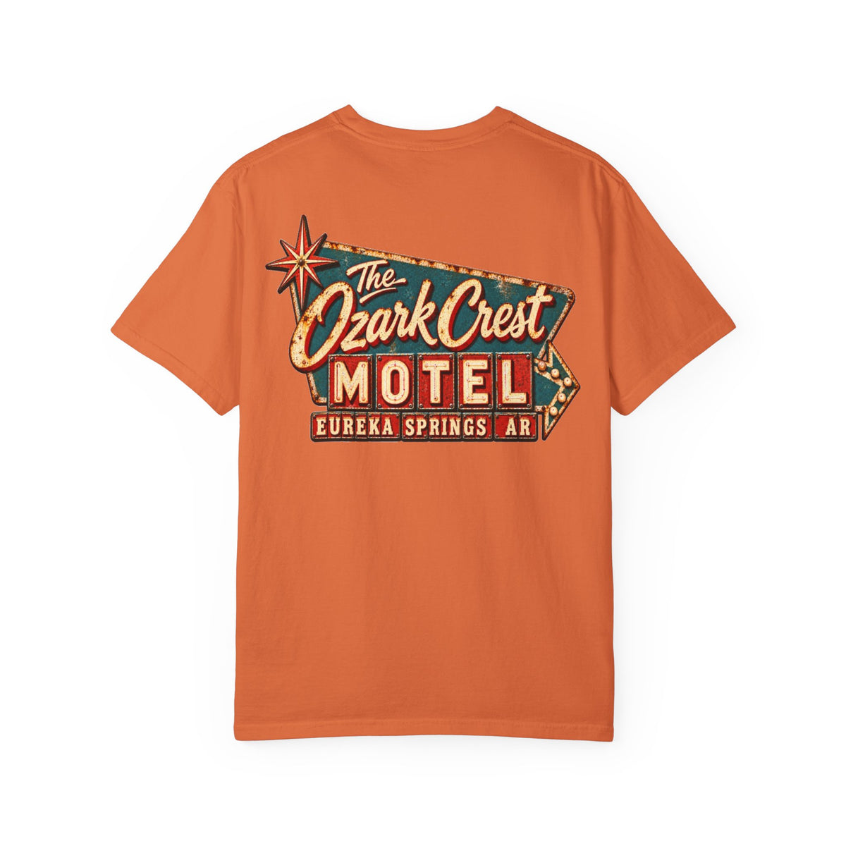 The Ozark Crest Motel - Unisex Garment-Dyed T-shirt
