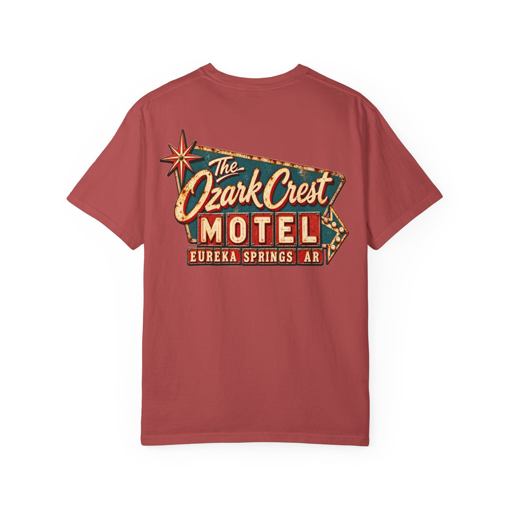 The Ozark Crest Motel - Unisex Garment-Dyed T-shirt