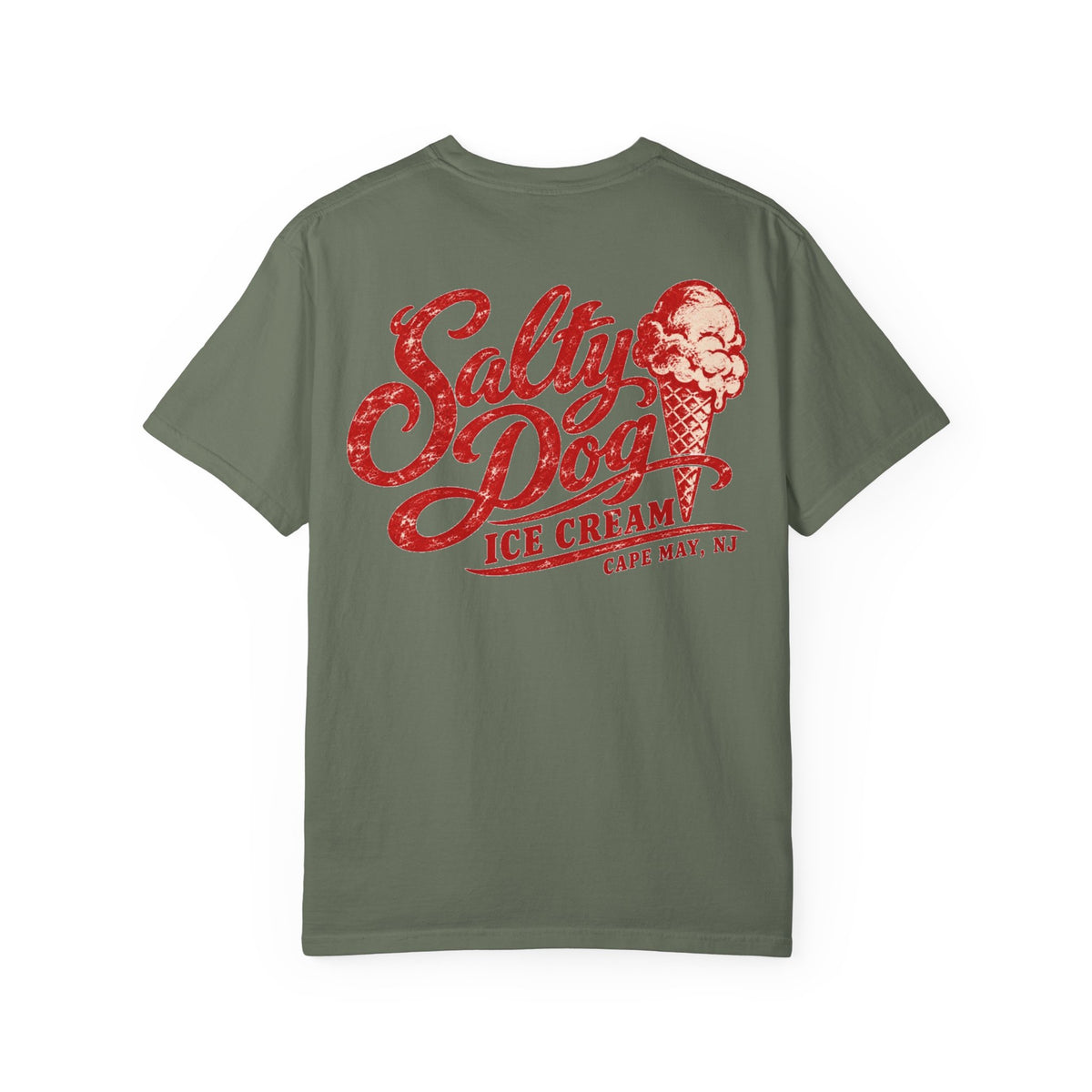 Salty Dog Ice Cream - Unisex Garment-Dyed T-shirt