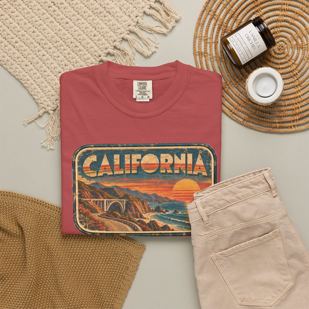 California - Unisex Garment-Dyed T-shirt