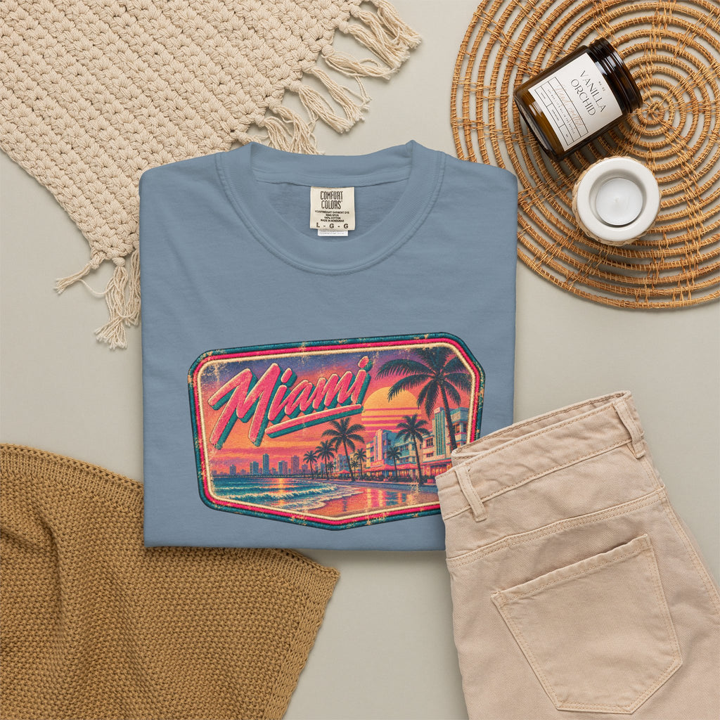 Miami - Unisex Garment-Dyed T-shirt