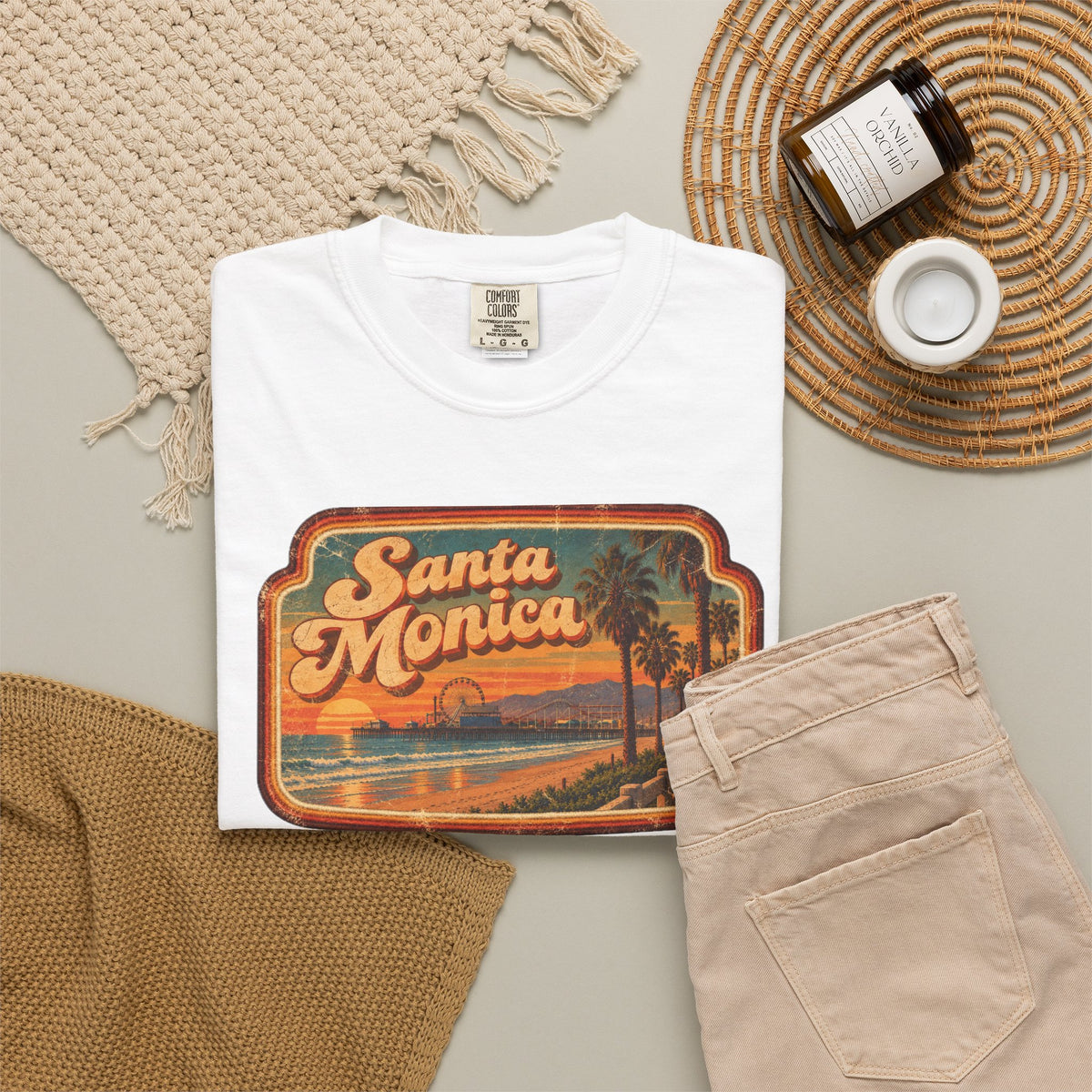Santa Monica - Unisex Garment-Dyed T-shirt