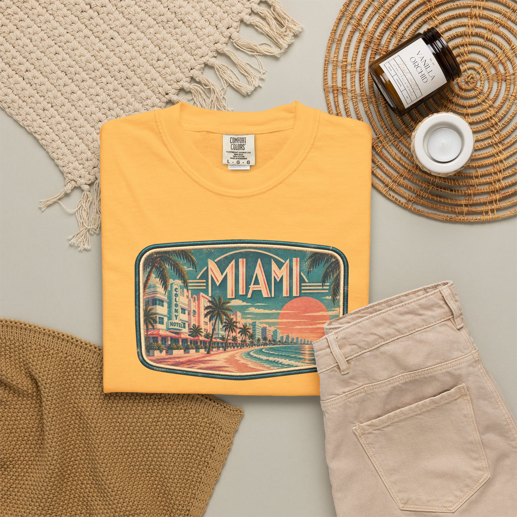 Miami - Unisex Garment-Dyed T-shirt
