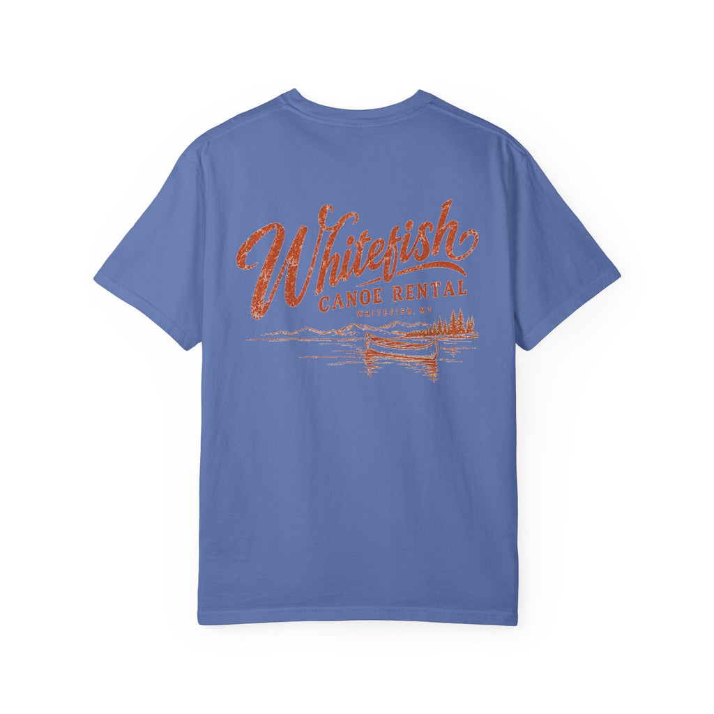 Whitefish Canoe Rental - Unisex Garment-Dyed T-shirt