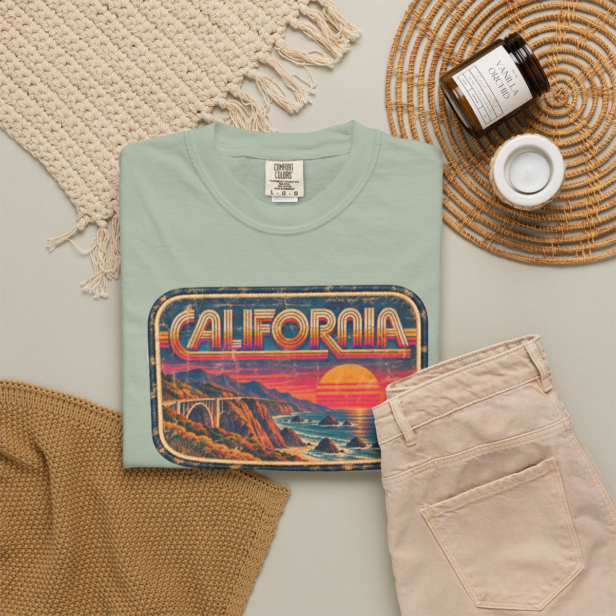 California - Unisex Garment-Dyed T-shirt
