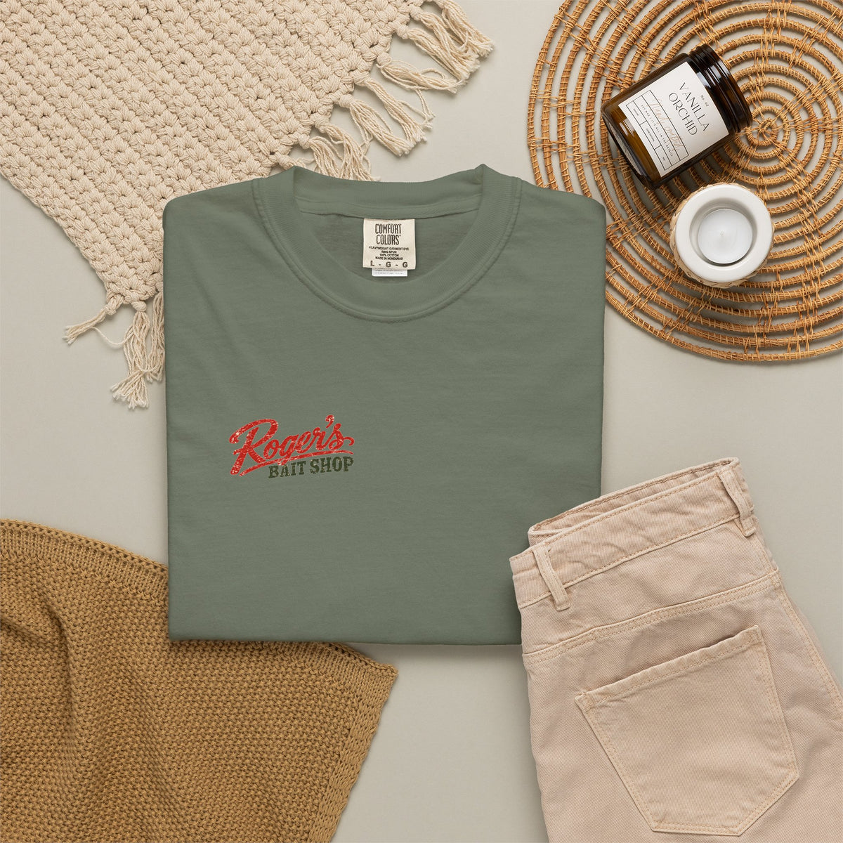 Roger's Bait Shop - Unisex Garment-Dyed T-shirt