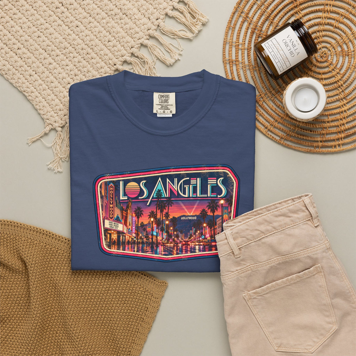 Los Angeles - Unisex Garment-Dyed T-shirt