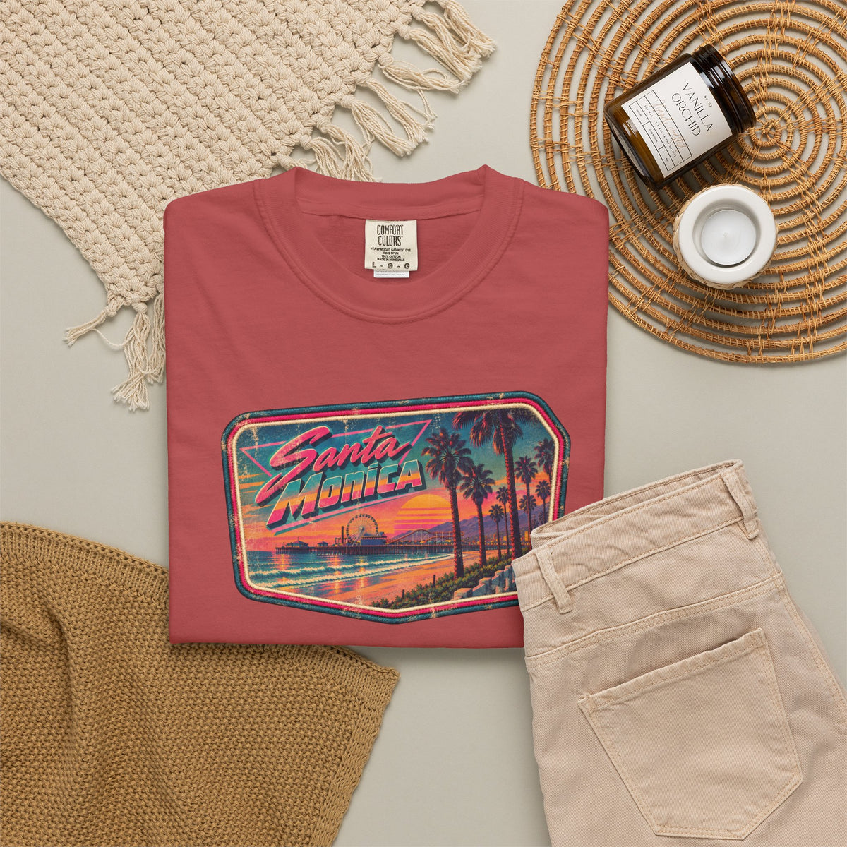 Santa Monica - Unisex Garment-Dyed T-shirt