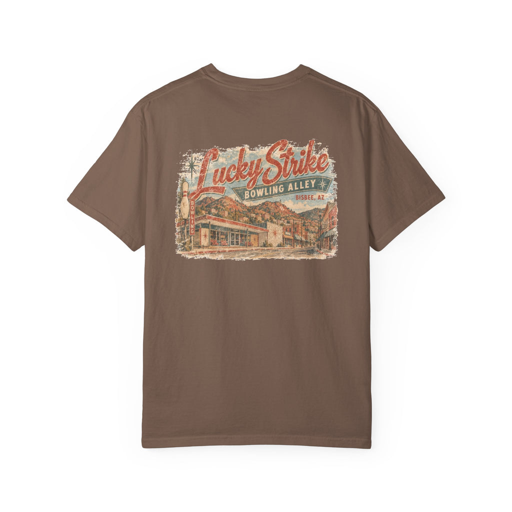 Lucky Strike Bowling Alley - Unisex Garment-Dyed T-shirt
