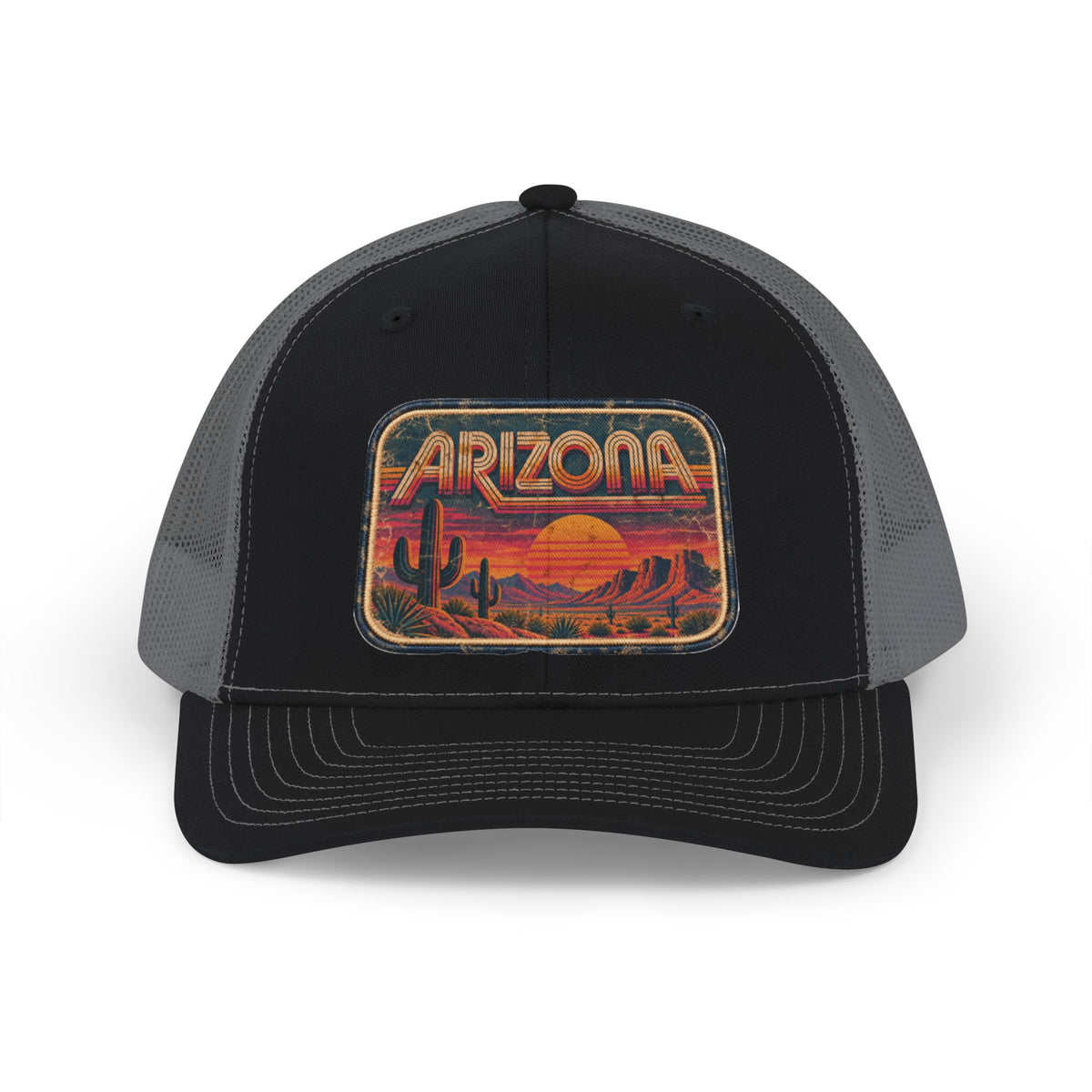 Arizona Cactus Sunset Snapback Trucker Cap