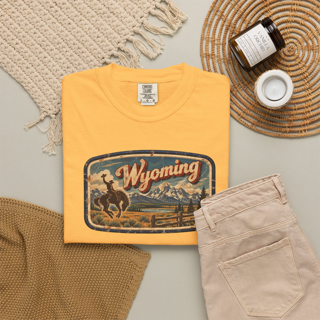 Wyoming - Unisex Garment-Dyed T-shirt