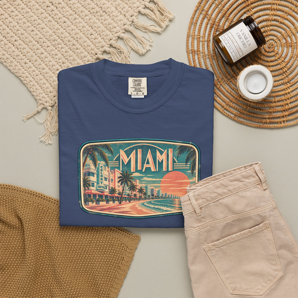Miami - Unisex Garment-Dyed T-shirt