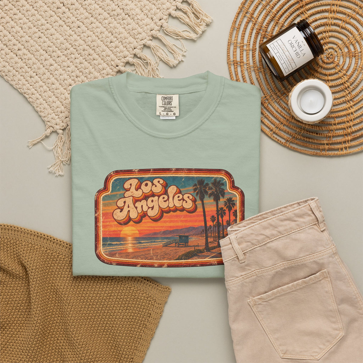 Los Angeles - Unisex Garment-Dyed T-shirt