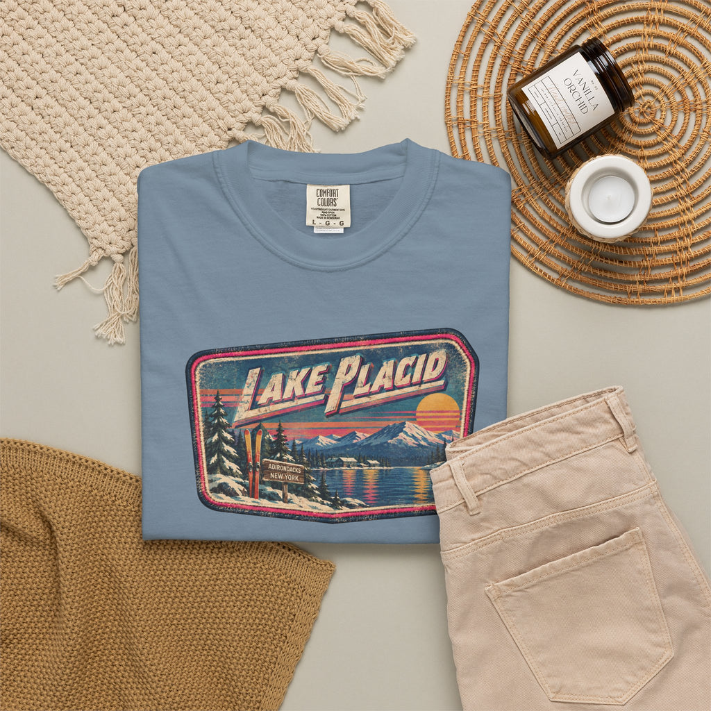 Lake Placid - Unisex Garment-Dyed T-shirt