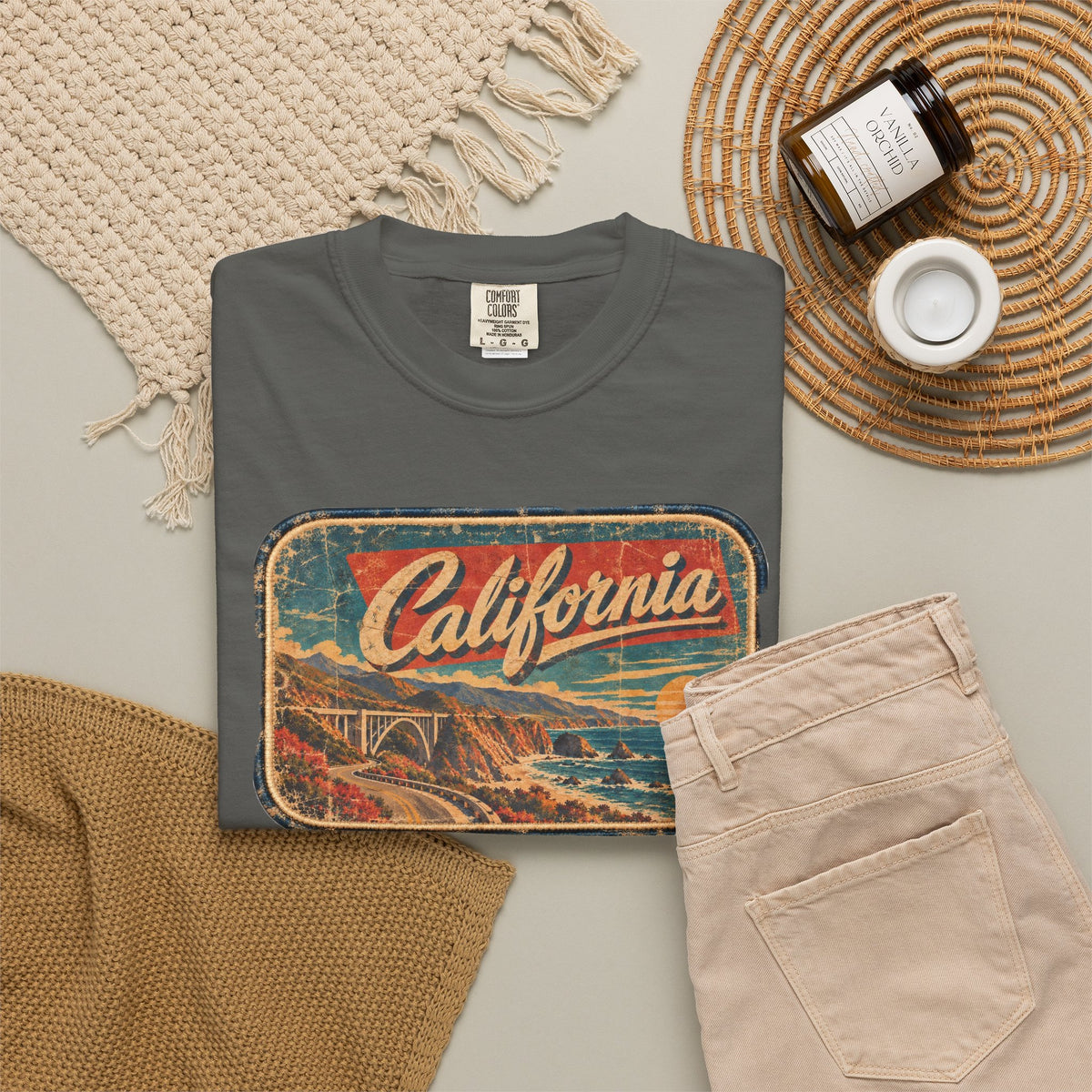 California - Unisex Garment-Dyed T-shirt