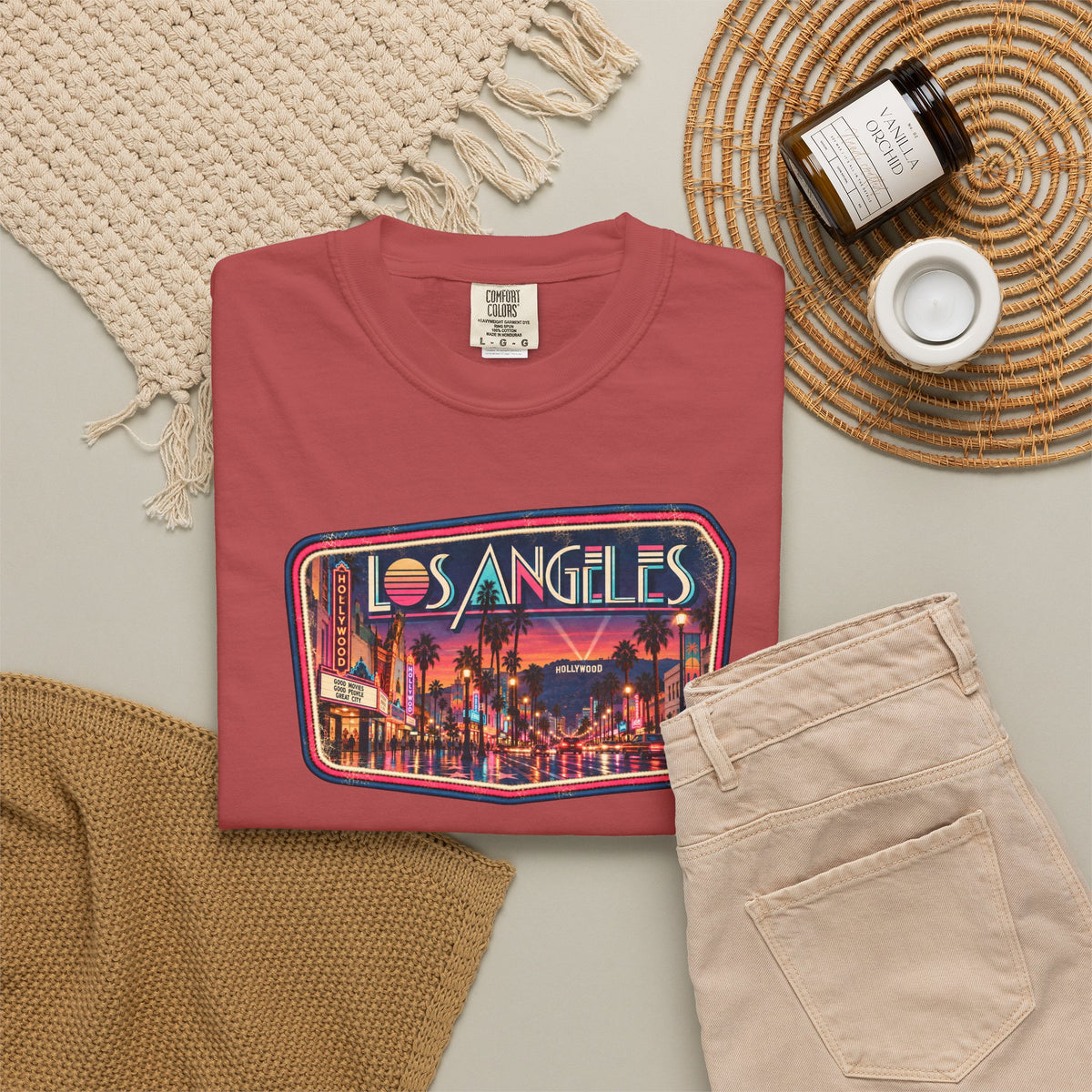 Los Angeles - Unisex Garment-Dyed T-shirt