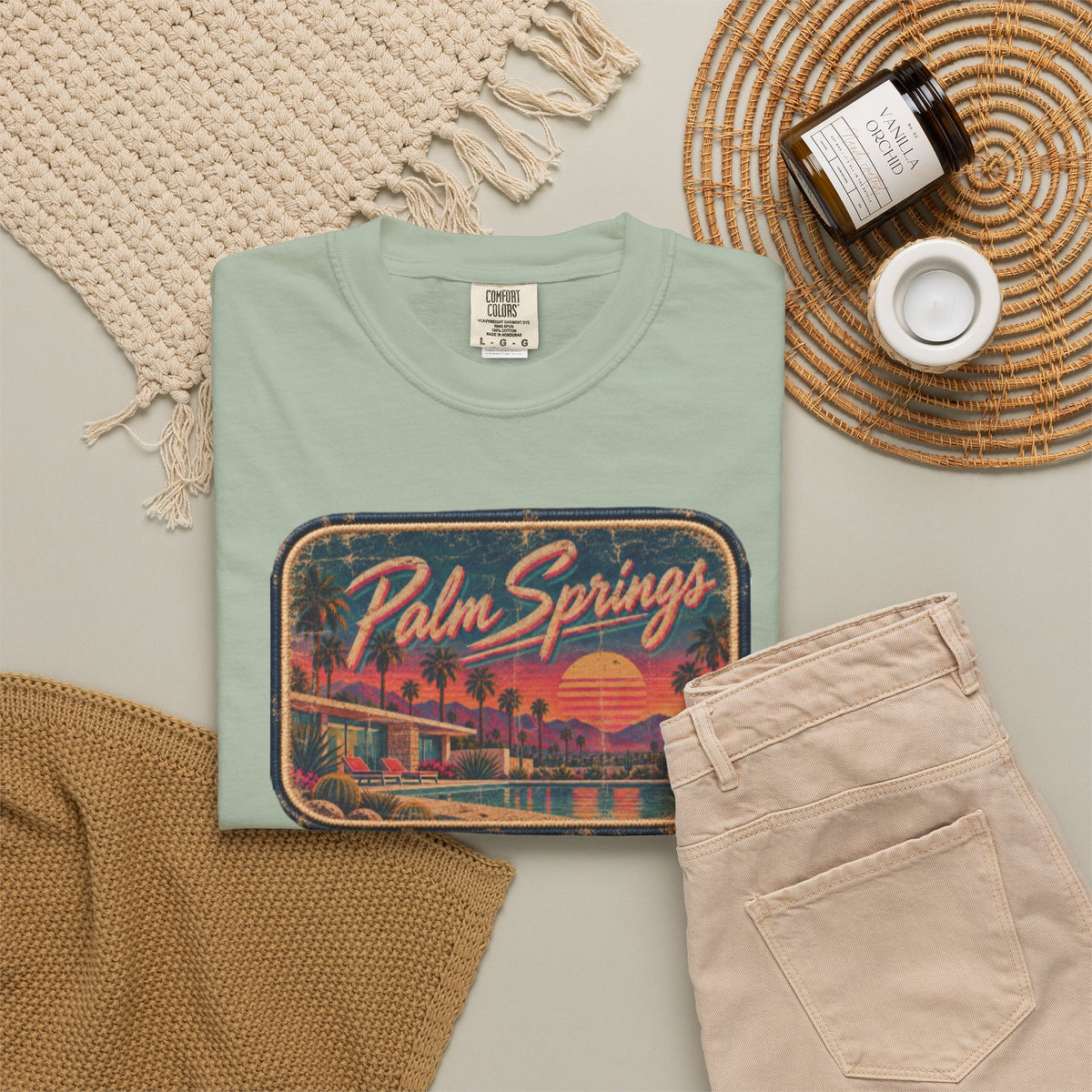 Palm Springs - Unisex Garment-Dyed T-shirt