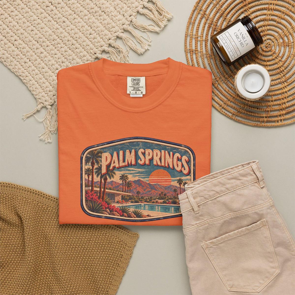 Palm Springs - Unisex Garment-Dyed T-shirt