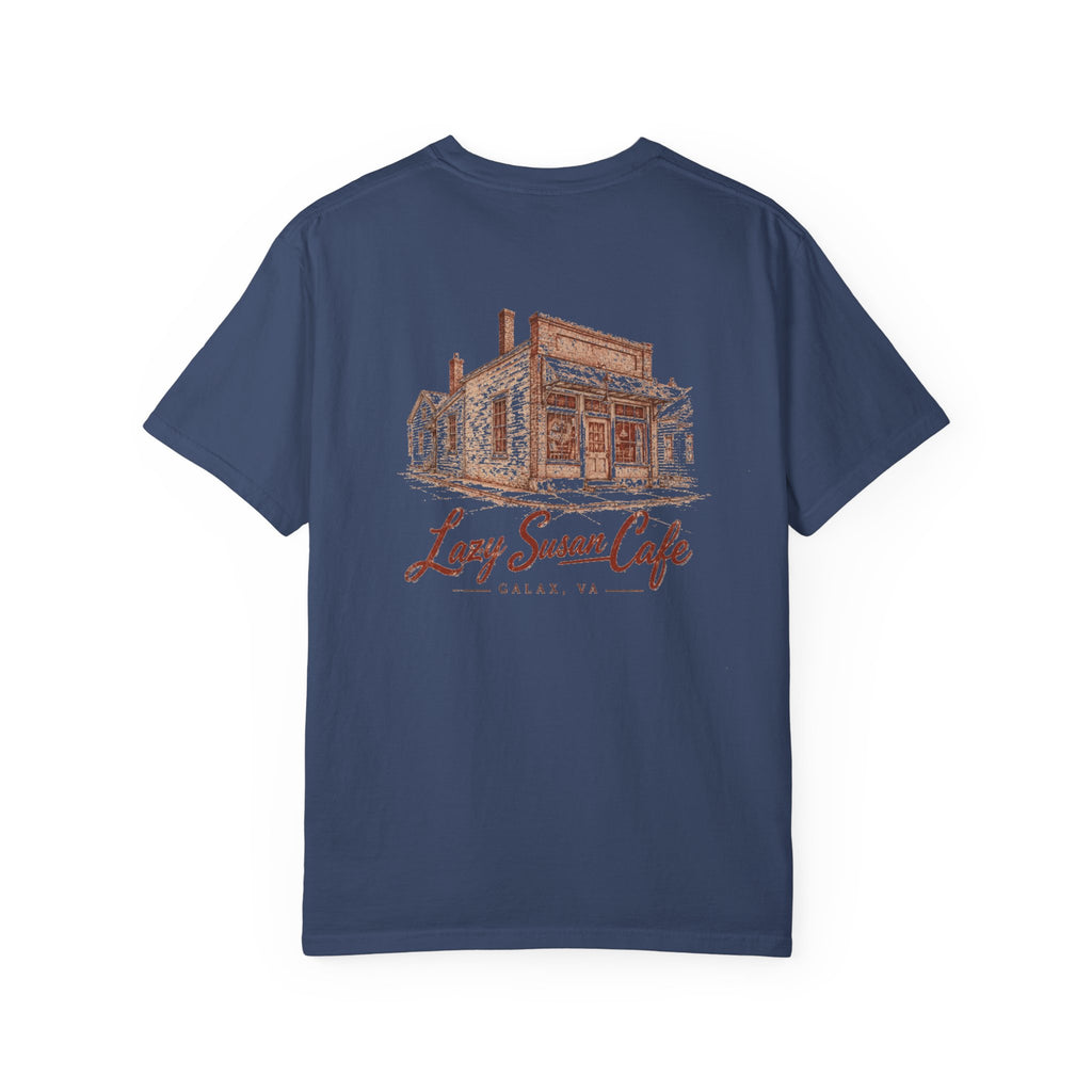Lazy Susan Cafe - Unisex Garment-Dyed T-shirt