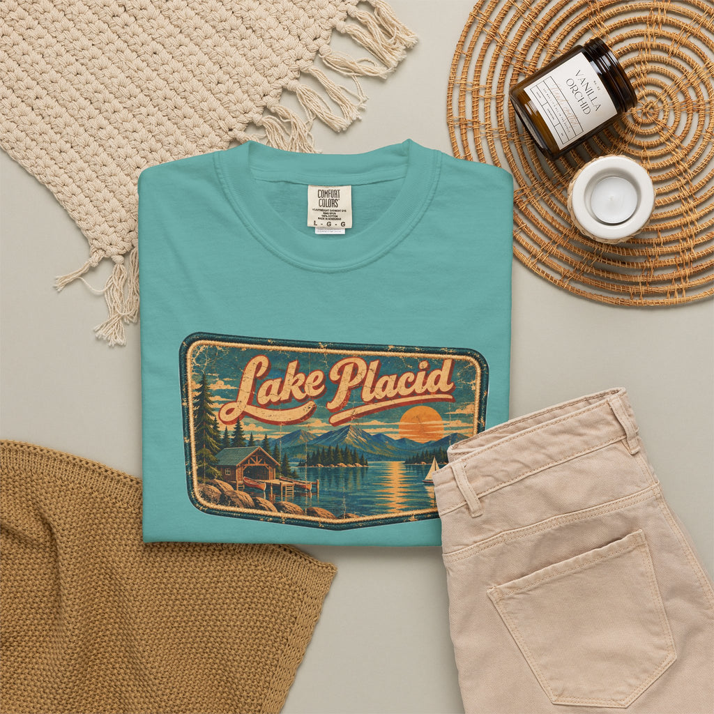 Lake Placid - Unisex Garment-Dyed T-shirt