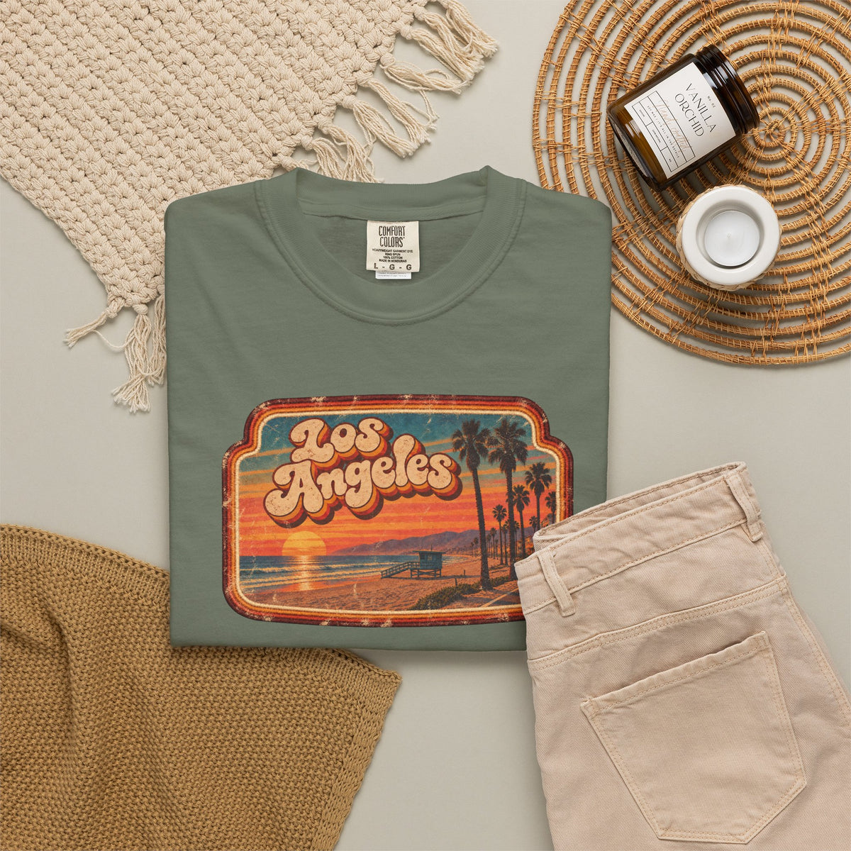 Los Angeles - Unisex Garment-Dyed T-shirt