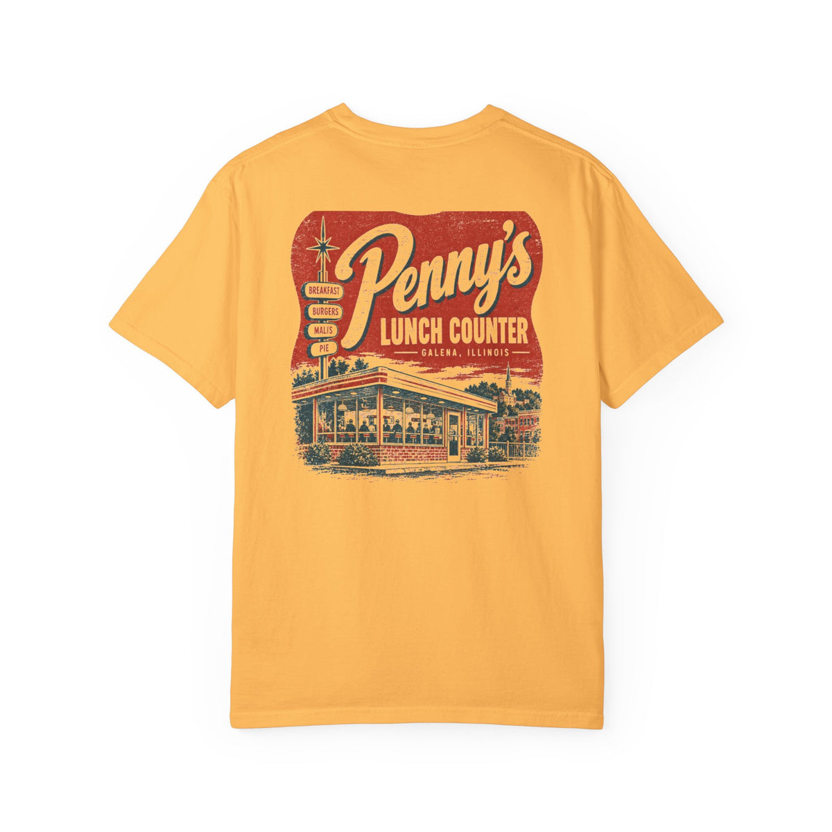 Penny's Lunch Counter - Unisex Garment-Dyed T-shirt