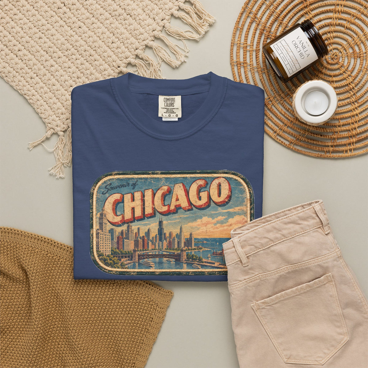 Chicago - Unisex Garment-Dyed T-shirt