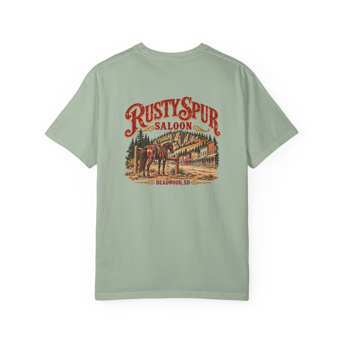 Rusty Spur Saloon - Unisex Garment-Dyed T-shirt